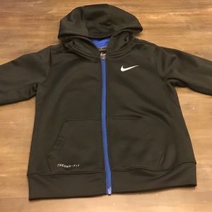 Boys Nike zip up with hood